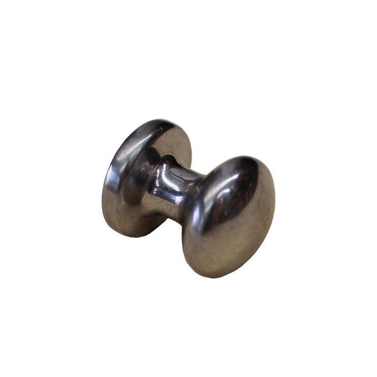Alpha Inset Chrome Knob for Airwash - Fire Brick King
