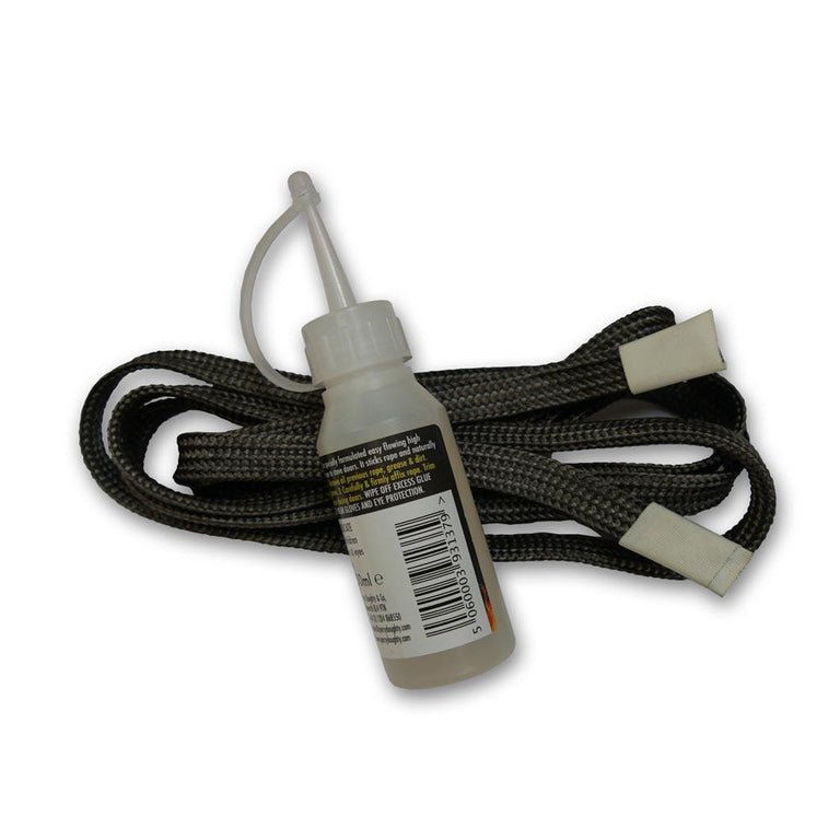 Alpha Inset Glass Flat Rope Seal kit - Fire Brick King