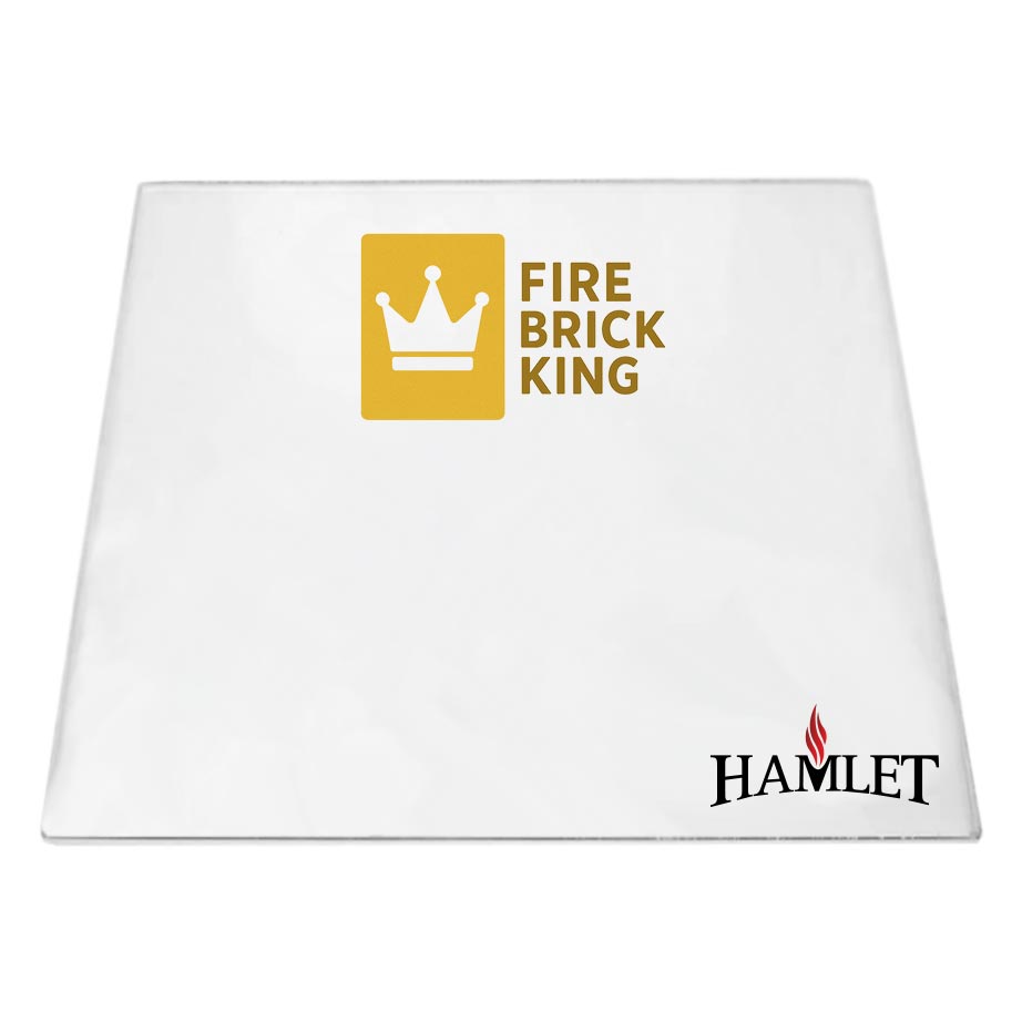 Hamlet Camborne Deluxe Small Stove Glass - Fire Brick King