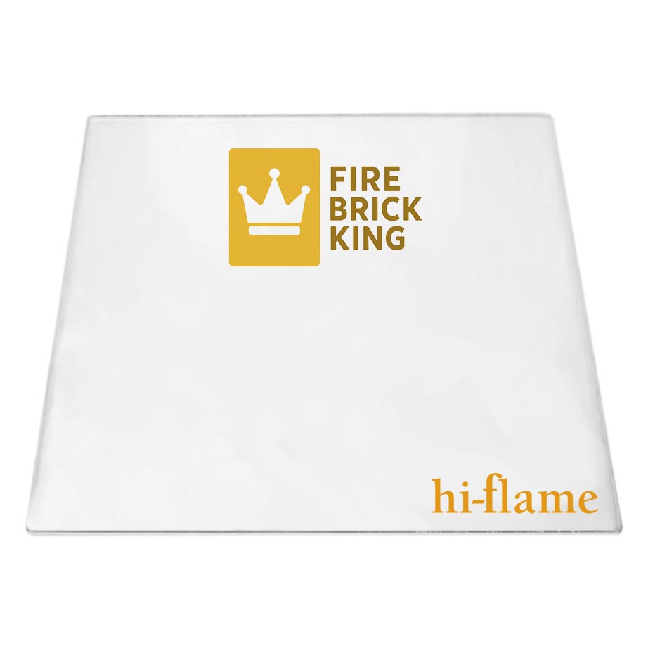 Hi - Flame Alpha 1 Stove Glass - Fire Brick King