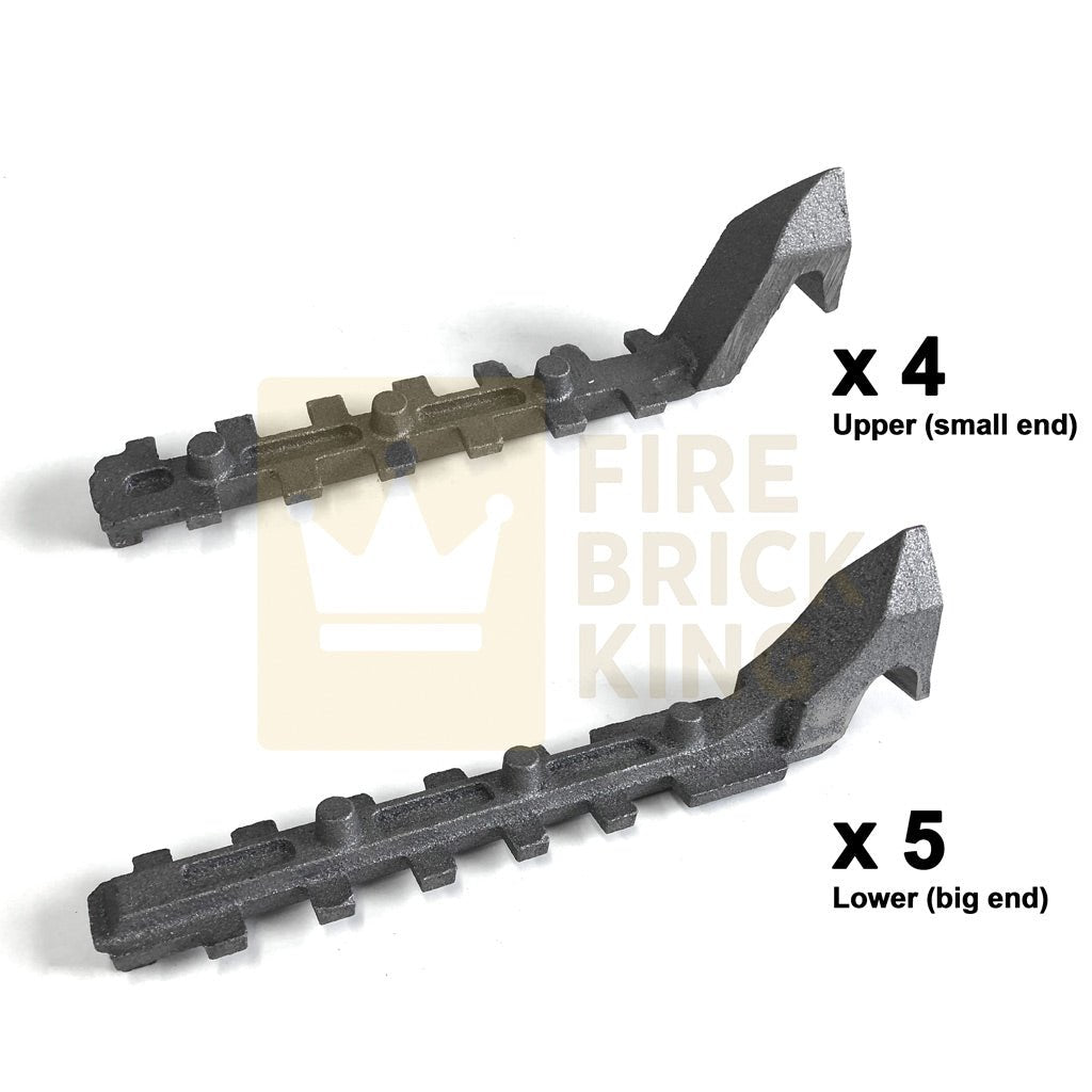 Hunter Herald 7 Inset Grate Bar Set (x9) - Fire Brick King