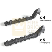 Hunter Herald 7 Inset Grate Bar Set (x9) - Fire Brick King