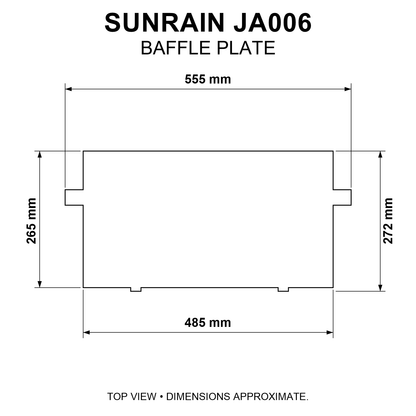 Sunrain JA006 Baffle - Fire Brick King