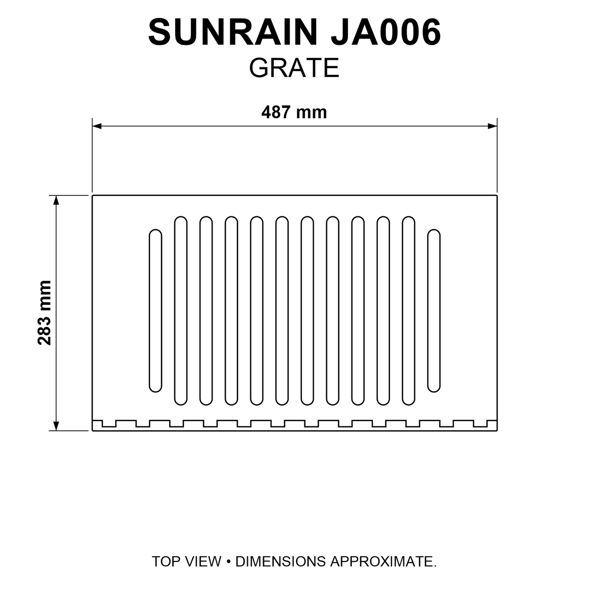 Sunrain JA006 Grate - Fire Brick King
