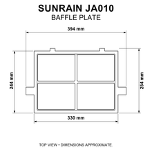 Sunrain JA010 Baffle & Grate Set - Fire Brick King